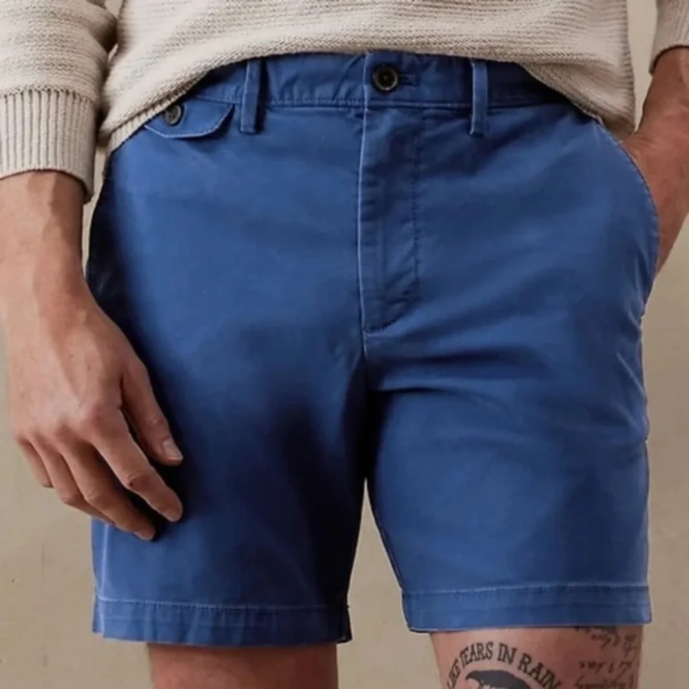 (A4) Banana Republic Men's Lived-In‎ Chino Shorts 7